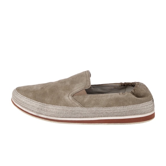 PRADA | Suede Slip On Espadrille Sneakers - Picture 6 of 9